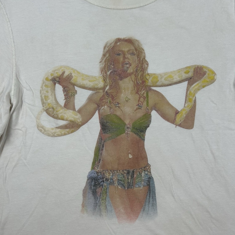 Abercrombie & Fitch Soft A&F Essentials Cropped Brittney Spears Snake Large - Picture 2 of 10
